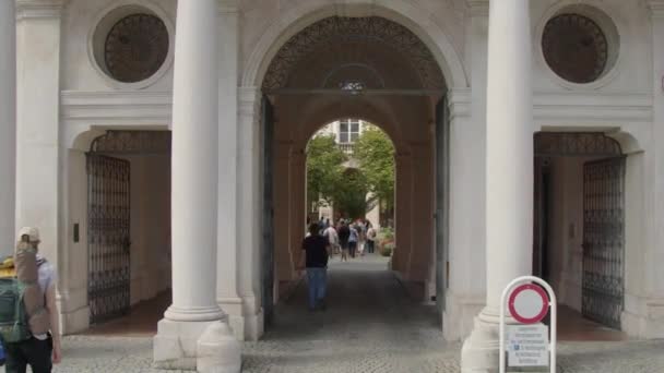 Portal Palacio Mirabell Salzburgo Imágenes Alta Calidad — Vídeos de Stock