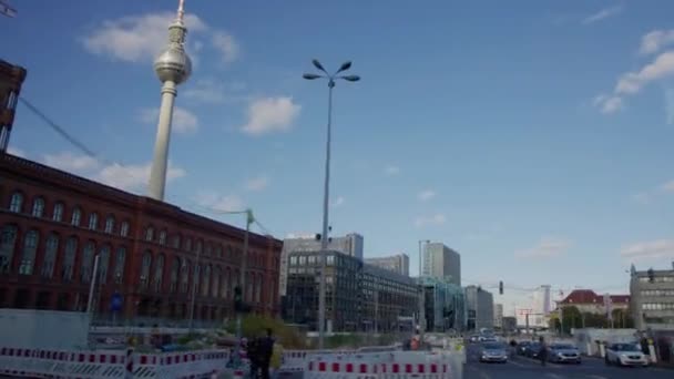 Edificio Municipal Berlín Torre Radio Imágenes Alta Calidad — Vídeo de stock