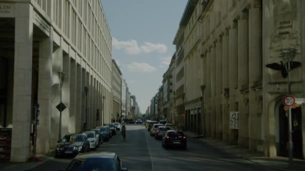 Berliner Innenstadt Unter Den Linden Hochwertiges Filmmaterial — Stockvideo
