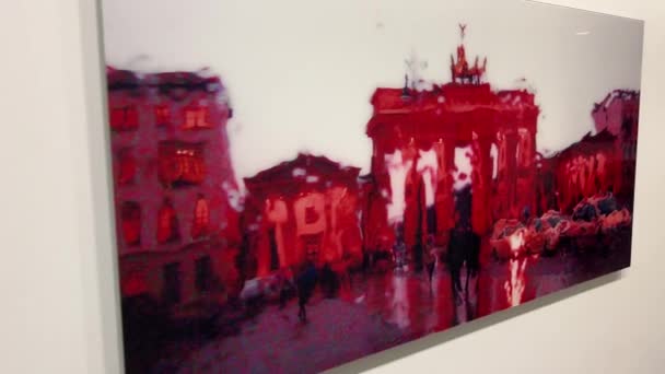 Obraz Bramy Brandenburskiej Berlinie Niemcy Wysokiej Jakości Materiał — Wideo stockowe