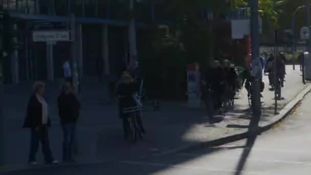 Пешеходная Улица Июня Берлине — стоковое видео