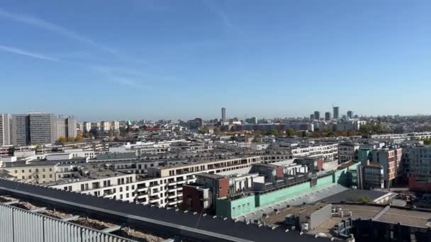 Vista Del Centro Berlín Desde Azotea Imágenes Alta Calidad — Vídeos de Stock