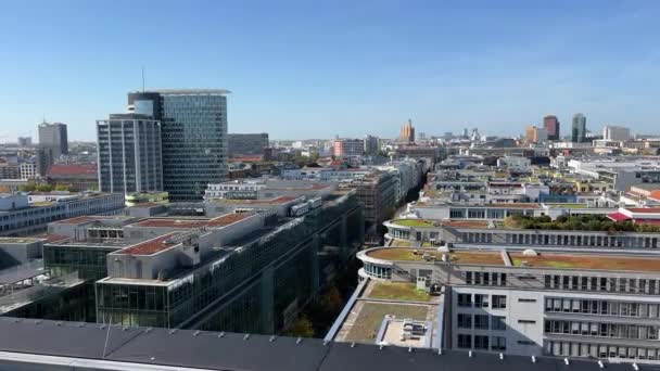 베를린은 옥상에서 다운타운을 내려다 고품질 — 비디오
