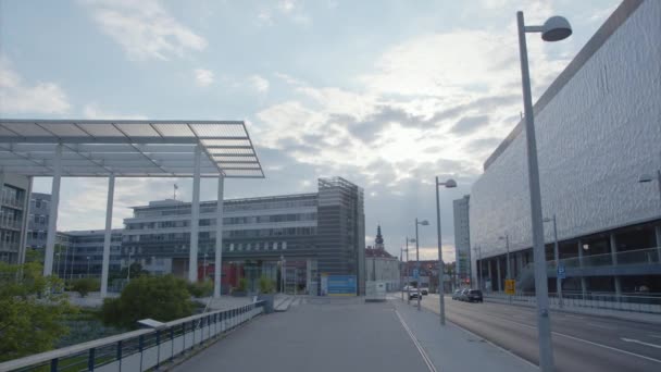 下オーストリアの首都サンクト ポールテンの政府地区 高品質4K映像 — ストック動画