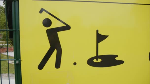Yazın Minyatür Golf Sahası Yüksek Kalite Görüntü — Stok video