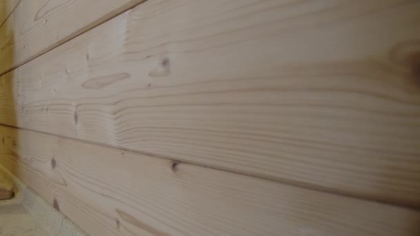 Texture Wooden Dividing Wall High Quality Footage — Stock Video