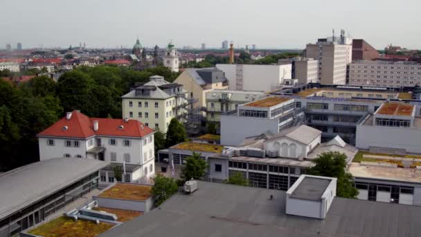 Munich Haidhausen Paysage Urbain Été Images Haute Qualité — Video