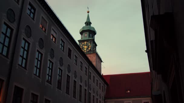 Münih Sarayı Tarihi Krallar Sarayı Yüksek Kalite Görüntü — Stok video