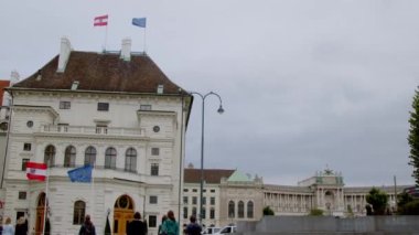 Viyana Hofburg Sarayı başkanlık konutu. Yüksek kalite 4k görüntü