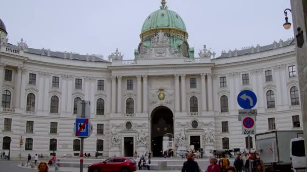 Вена Часть Берлина Туристами Высококачественные Кадры — стоковое видео