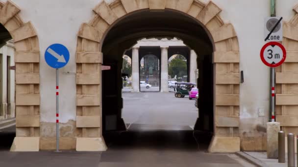 Исторические Ворота Хофбурга Вене Высококачественные Кадры — стоковое видео