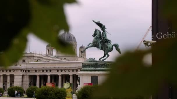 Monumento Heróis Viena Heldenplatz Imagens Alta Qualidade — Vídeo de Stock
