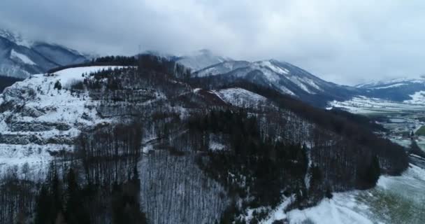 Aérienne Mine Alpine Dans Les Montagnes Images Haute Qualité — Video