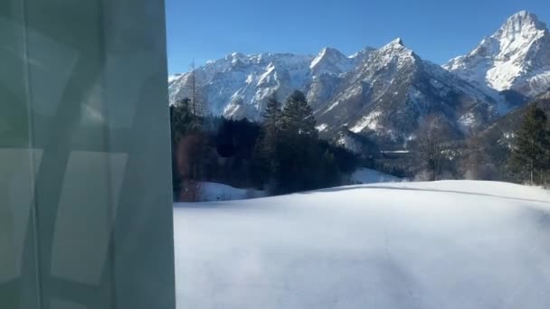 Mooie Berglijn Hinterstoder Opper Oostenrijk Hoge Kwaliteit Beeldmateriaal — Stockvideo