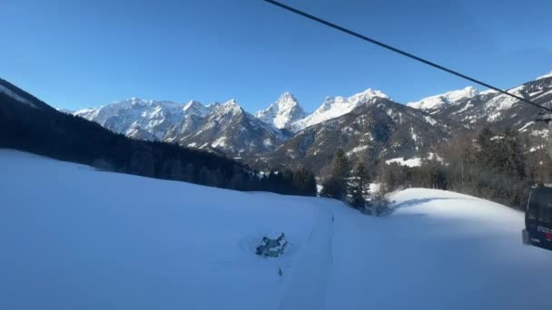 Bella Linea Montagna Alta Austria Hinterstoder Filmati Alta Qualità — Video Stock