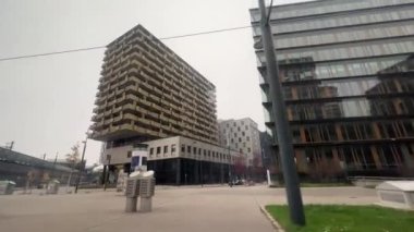 Viyana 'daki modern ofis binaları. Yüksek kalite 4k görüntü