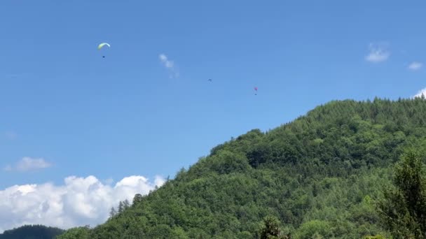 滑翔机在天空中飞行 高质量的4K镜头 — 图库视频影像