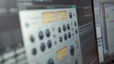 Karıştırma yazılımı ile dijital ses eklentileri. Yüksek kalite 4k görüntü