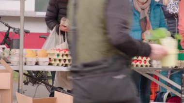 Paskalya yumurtalı yumurta kasaları. Yüksek kalite 4k görüntü