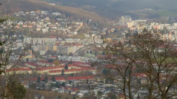 Linz Parte Zona Residencial Urfahr Imágenes Alta Calidad — Vídeos de Stock