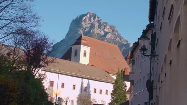Yukarı Avusturya Traunstein Ile Traunkirchen Manastırı Yüksek Kalite Görüntü — Stok video