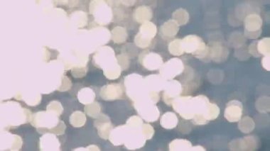 Traunsee göl suyundan Traunkirchen Bokeh. Yüksek kalite 4k görüntü