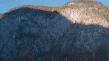 Hallstatt Hallberg tarihi tuz dağı. Yüksek kalite 4k görüntü