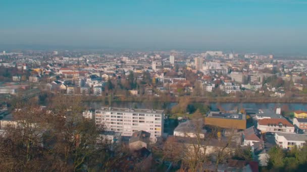 Widok Thalheim Pobliżu Wels Górna Austria Wysokiej Jakości Materiał — Wideo stockowe