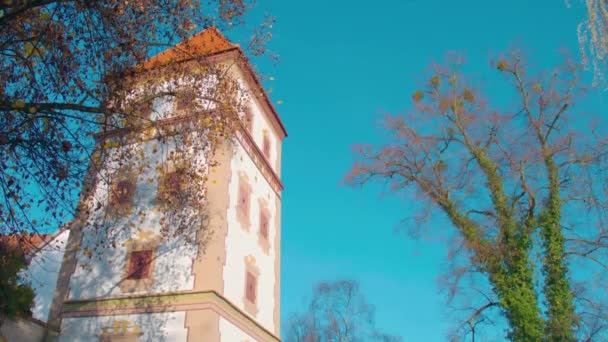 ウェルスの歴史的塔 Wasserturm 高品質4K映像 — ストック動画