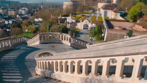Abadia Melk Nas Escadas Wachau Imagens Alta Qualidade — Vídeo de Stock