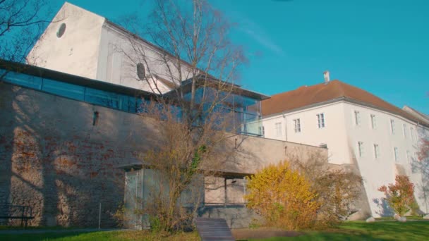 ウェルスのMinoriten歴史的な修道院上オーストリア 高品質4K映像 — ストック動画