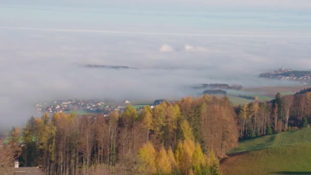 Traunstein Traunsee Ile Gmundnerberg Yedek Kulübesinde Yüksek Kalite Görüntü — Stok video