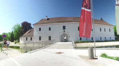 Yukarı Avusturya 'daki tren şatosu. Yüksek kaliteli FullHD görüntüler