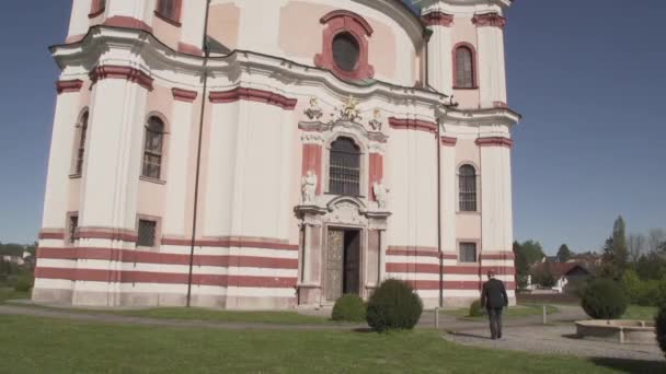 Stadl Paura Igreja Trindade Estilo Rokoko Imagens Fullhd Alta Qualidade — Vídeo de Stock