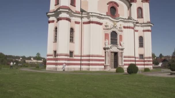 Kostel Nejsvětější Trojice Stadl Paura Stylu Rokoko Vysoce Kvalitní Fullhd — Stock video
