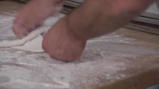 Ciasta Ręczne Piekarni Wysokiej Jakości Materiał Filmowy Fullhd — Wideo stockowe