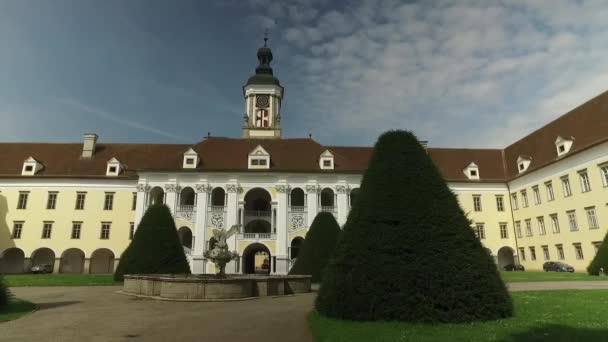 Baroque Sankt Florian Abbey Portal Άνω Αυστρία Υψηλής Ποιότητας Υλικό — Αρχείο Βίντεο
