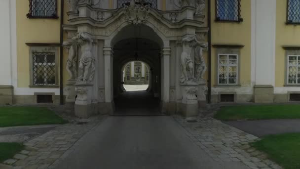 Baroque Sankt Florian Abbey Portal Άνω Αυστρία Υψηλής Ποιότητας Υλικό — Αρχείο Βίντεο