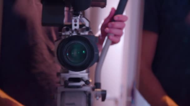 Bioscoopcamera Spiegelbeeld Hoge Kwaliteit Beeldmateriaal — Stockvideo