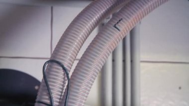 Duman kapaklı saçma hortumu. Yüksek kalite 4k görüntü