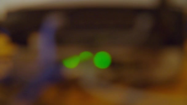 互联网路由器与闪烁的左撇子 高质量的4K镜头 — 图库视频影像
