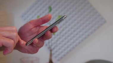 Akıllı telefondaki el taramasını kapat. Yüksek kalite 4k görüntü