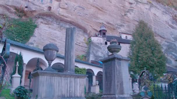 Cmentarz Twierdza Piotra Salzburgu Wysokiej Jakości Materiał — Wideo stockowe