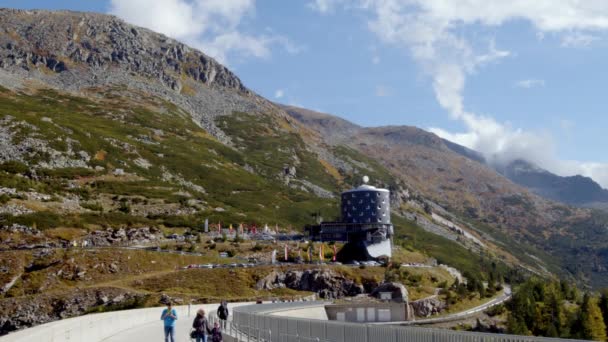Vista Central Hidroeléctrica Alta Montaña Koelnbreinsperre Maltatal Austria Imágenes Alta — Vídeos de Stock
