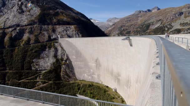 Vista Presso Centrale Idroelettrica Koelnbreinsperre Maltatal Austria Filmati Alta Qualità — Video Stock