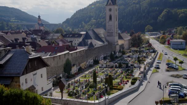 Castillo Histórico Gmuend Carintia Austria Imágenes Alta Calidad — Vídeos de Stock