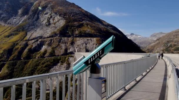 Vista Central Hidroeléctrica Alta Montaña Koelnbreinsperre Maltatal Austria Imágenes Alta — Vídeos de Stock