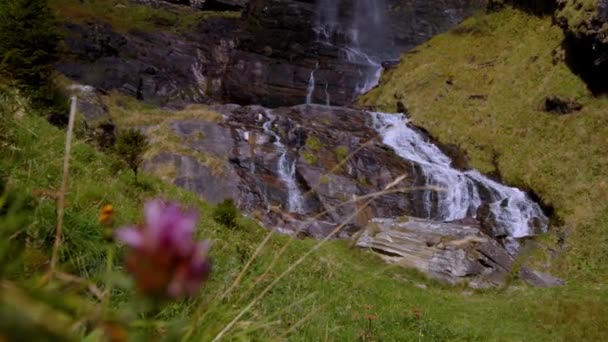 美丽的瀑布在Maltatal奥地利 高质量的4K镜头 — 图库视频影像