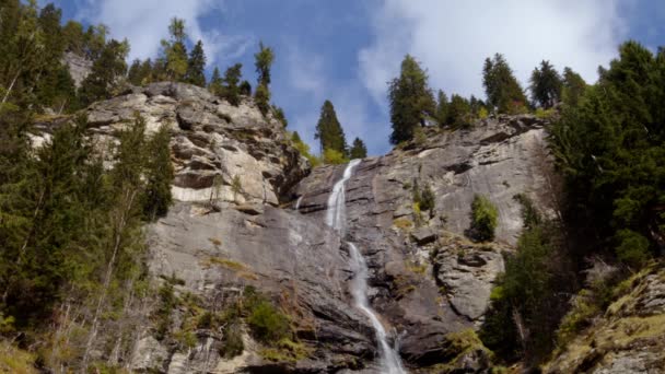Красивый Водопад Мальтататальной Австрии Высококачественные Кадры — стоковое видео