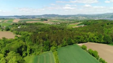 Wieselburg Aşağı Avusturya hava sahaları. Yüksek kalite 4k görüntü